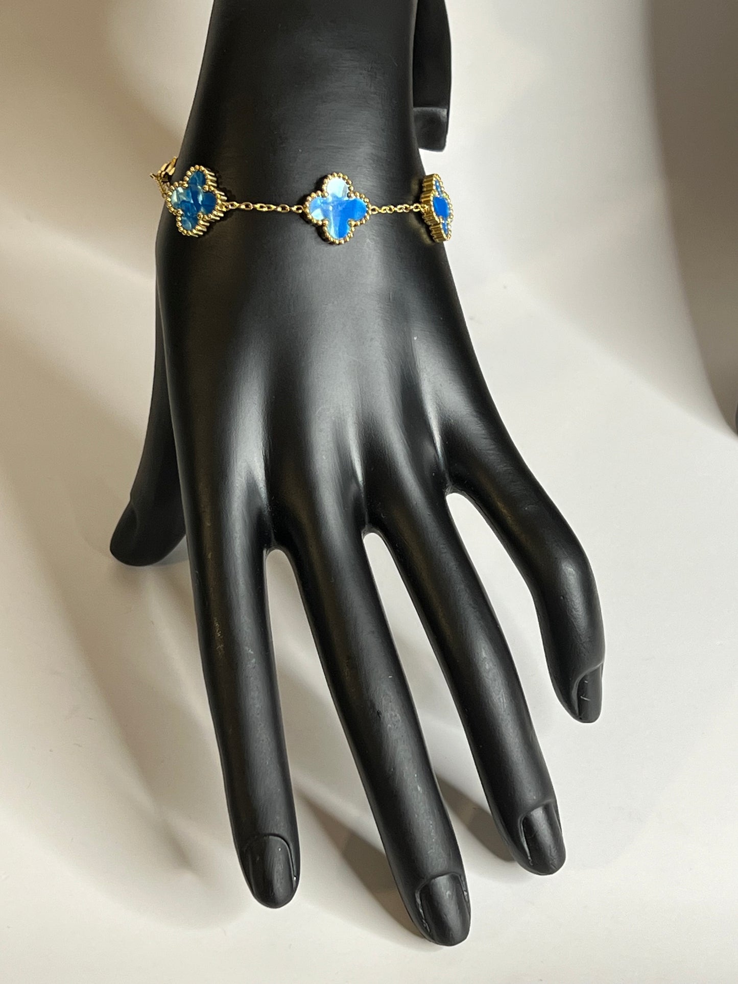 Van Cleef Gold and blue 3 pieces Set