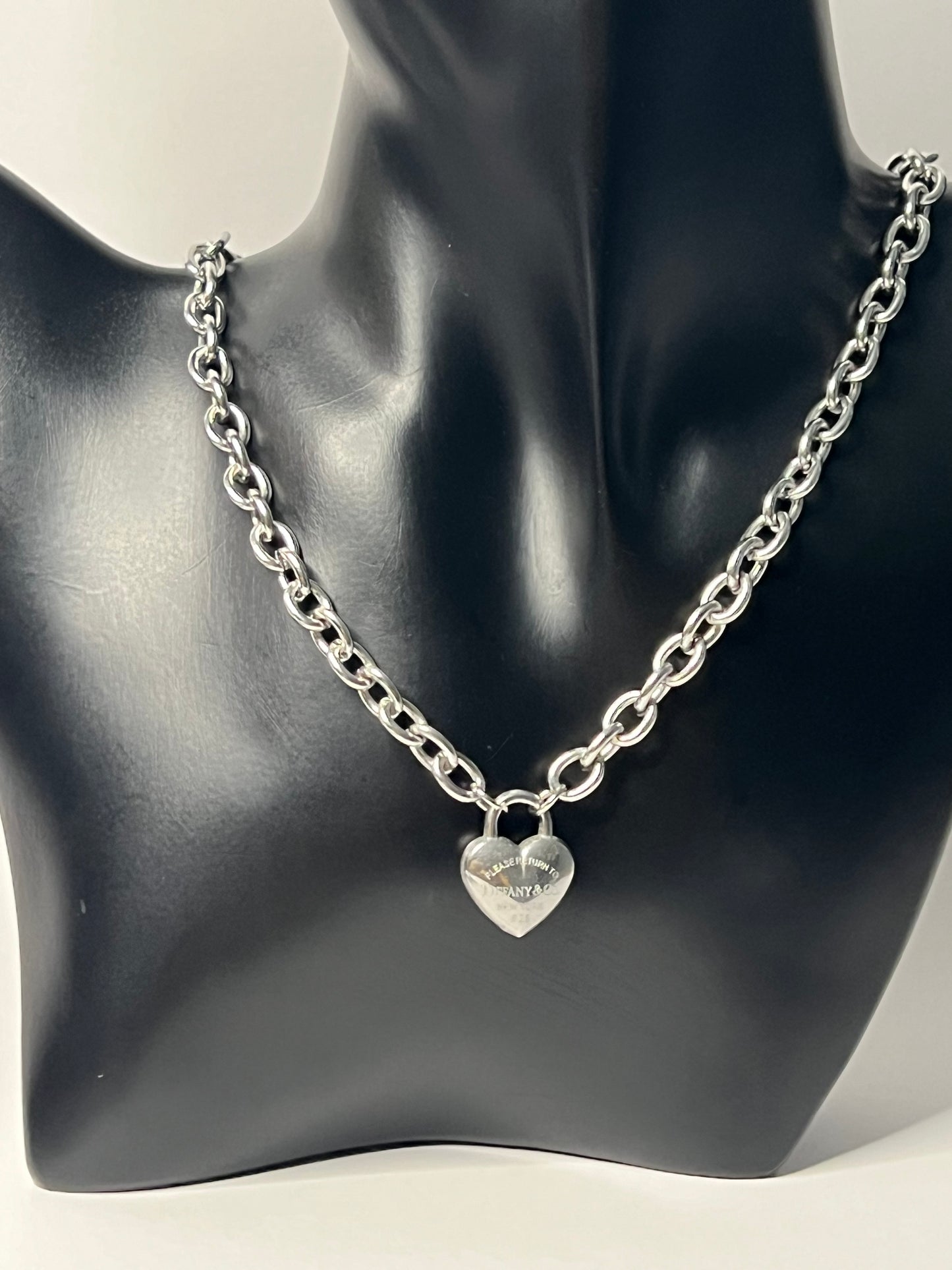 Silver Necklace and BraceSet with Heart Pendant