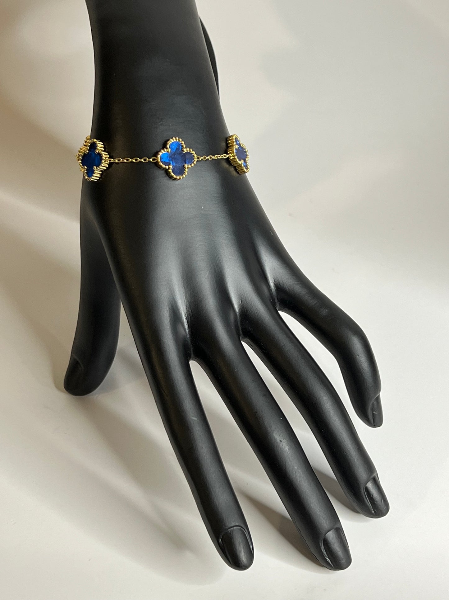 Van Cleef Gold and Navy Blue 3 Pieces Set